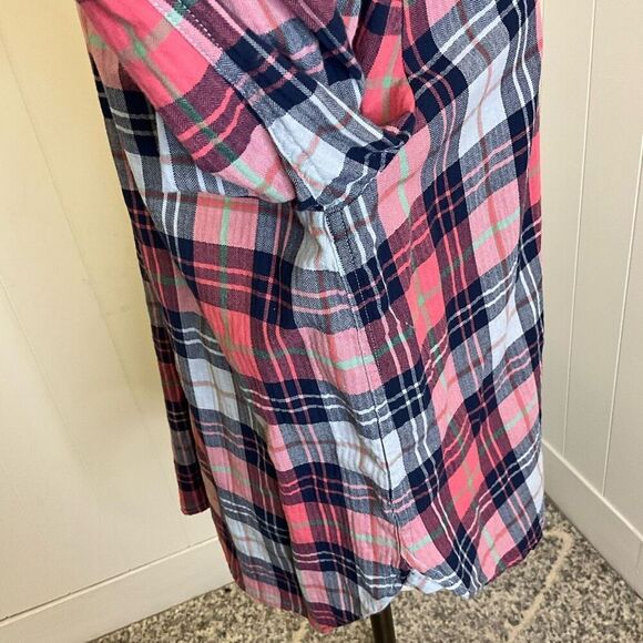 J. Crew Women’s Petite Large Long Sleeve Striped Multi Color Button Down Shirt - Picture 7 of 14